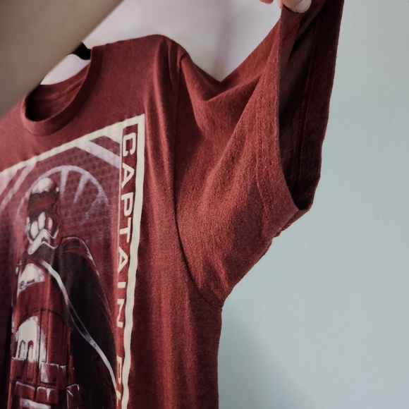 Star Wars Fifth Sun The Force Awakens Captain Phasma Poster Heather Red Tshirt L - Picture 6 of 16